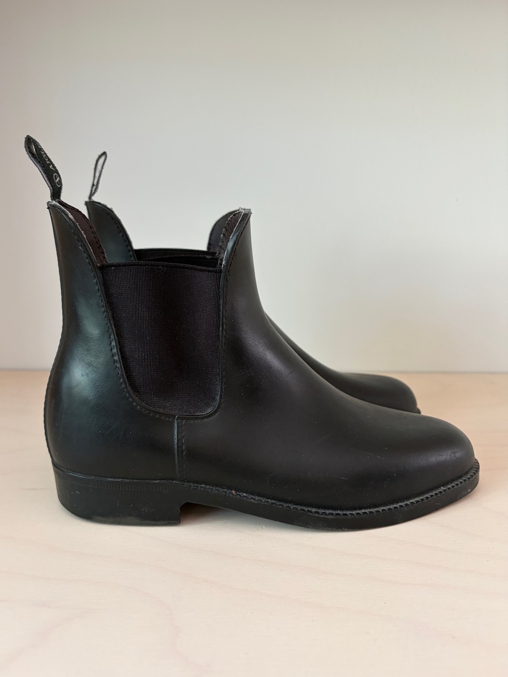 Aigle Rain Boots Chelsea-style, Black Size 7 - Picture 5 of 6